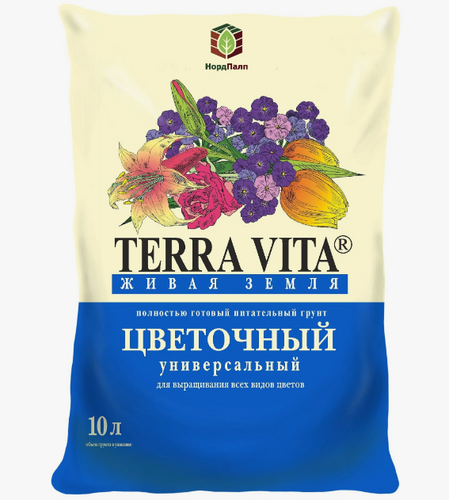 Грунт Цветочный 10л Terra Vita